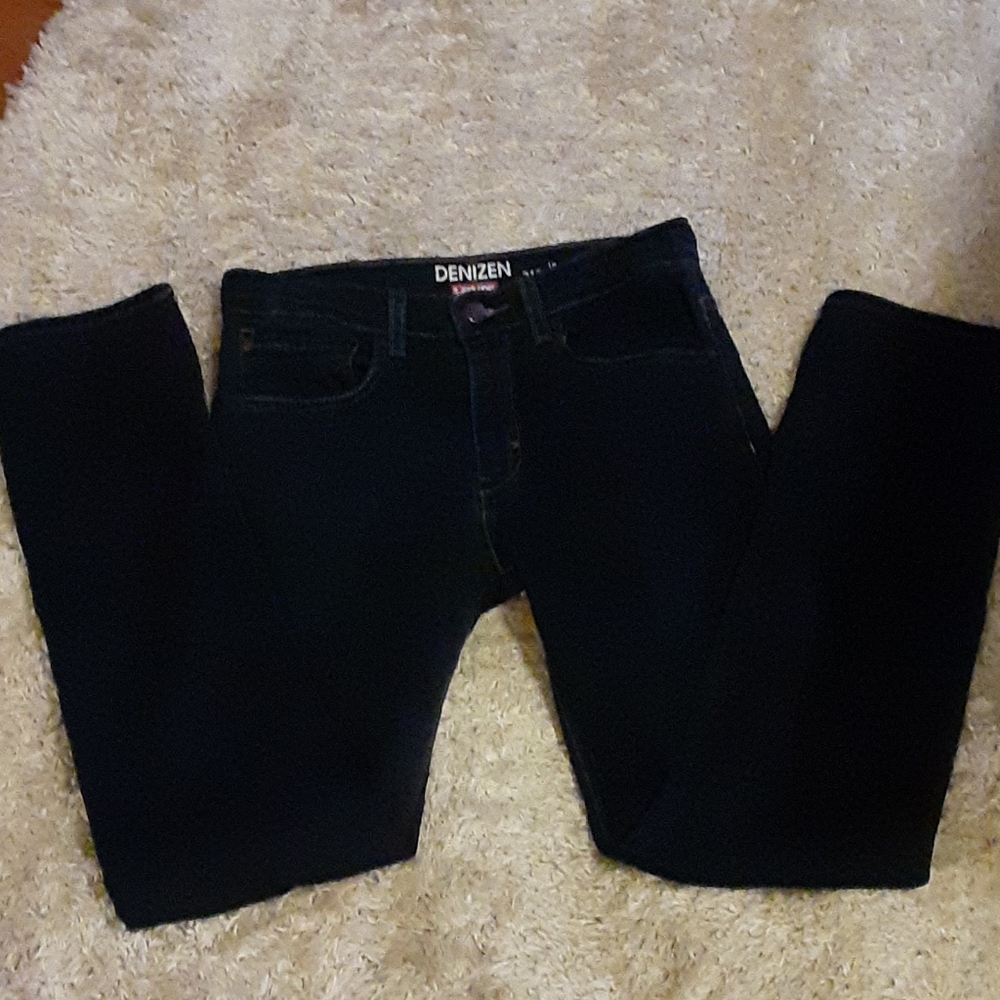 Levi's Denizen 216 stretch skinny fit blue jeans dark wash 5 pocket 16R …EUC